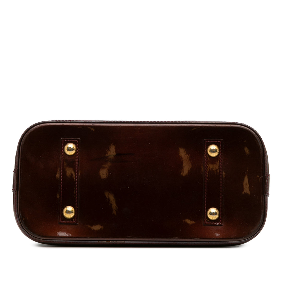 Louis Vuitton Monogram Vernis Alma PM Rouge