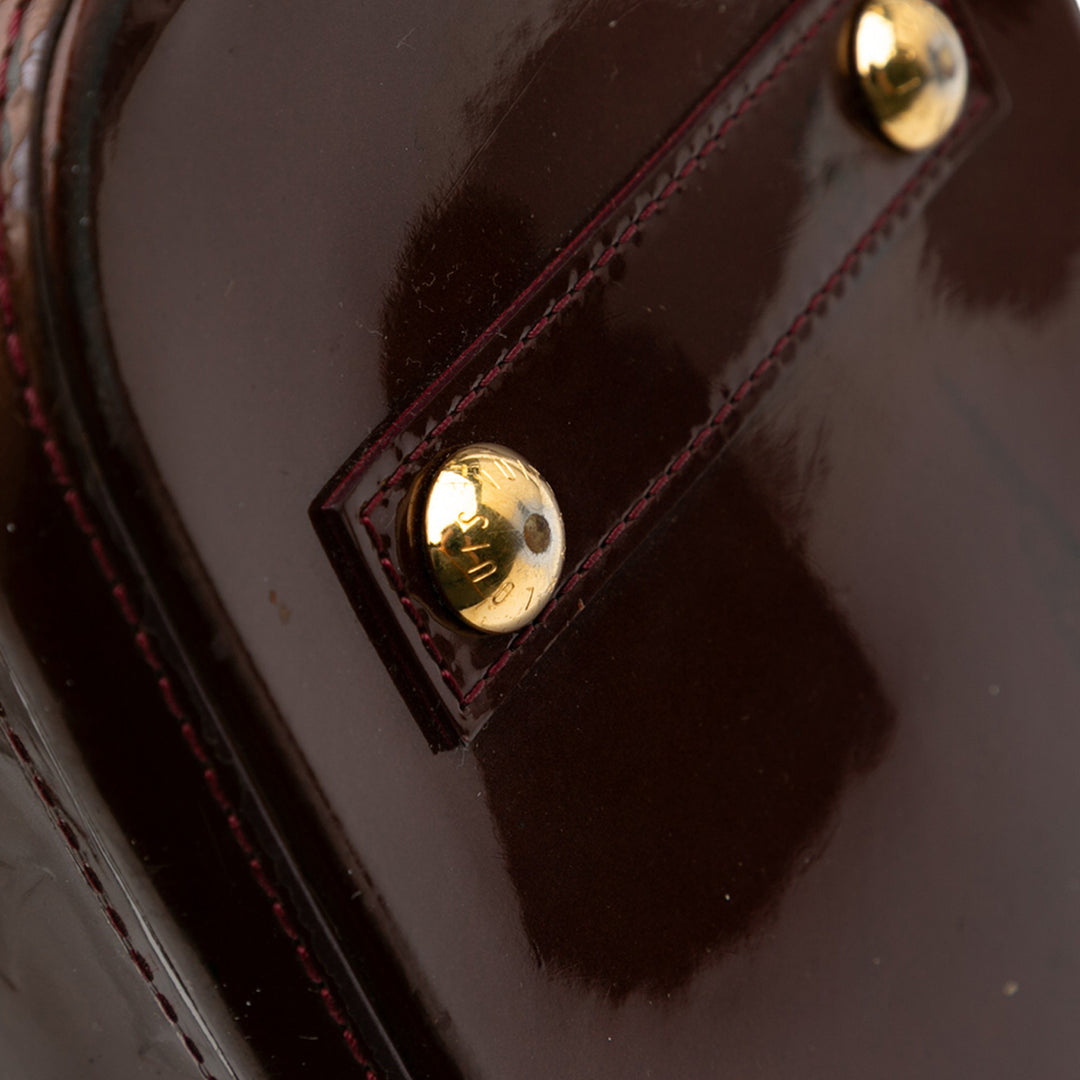 Louis Vuitton Monogram Vernis Alma PM Rouge