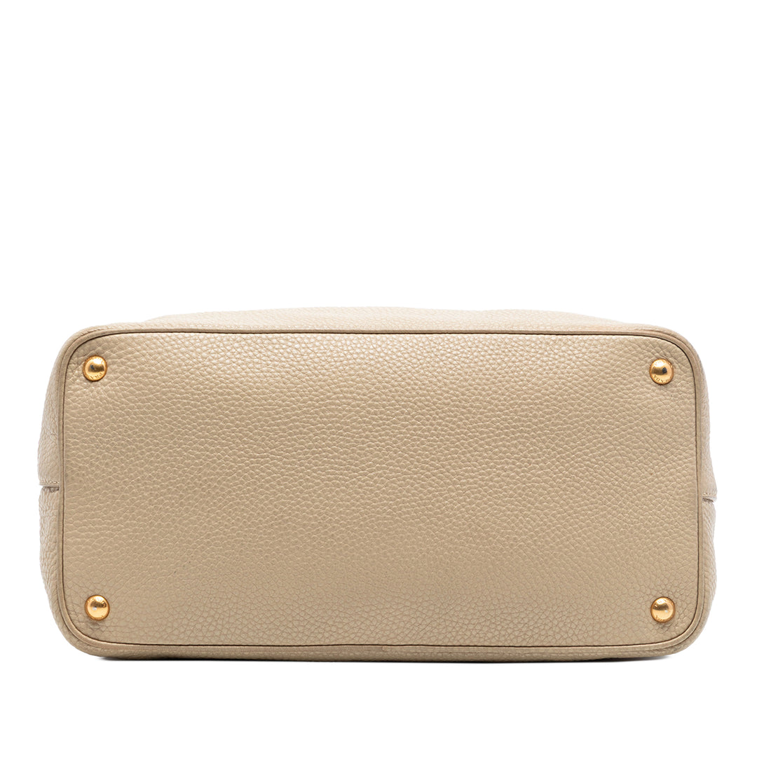 Prada Vitello Daino Open Convertible Cabas