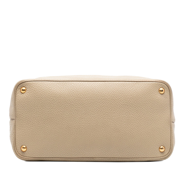 Prada Vitello Daino Open Convertible Cabas