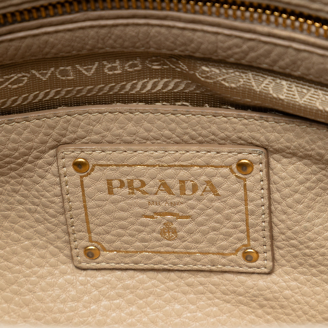 Prada Vitello Daino Open Convertible Cabas