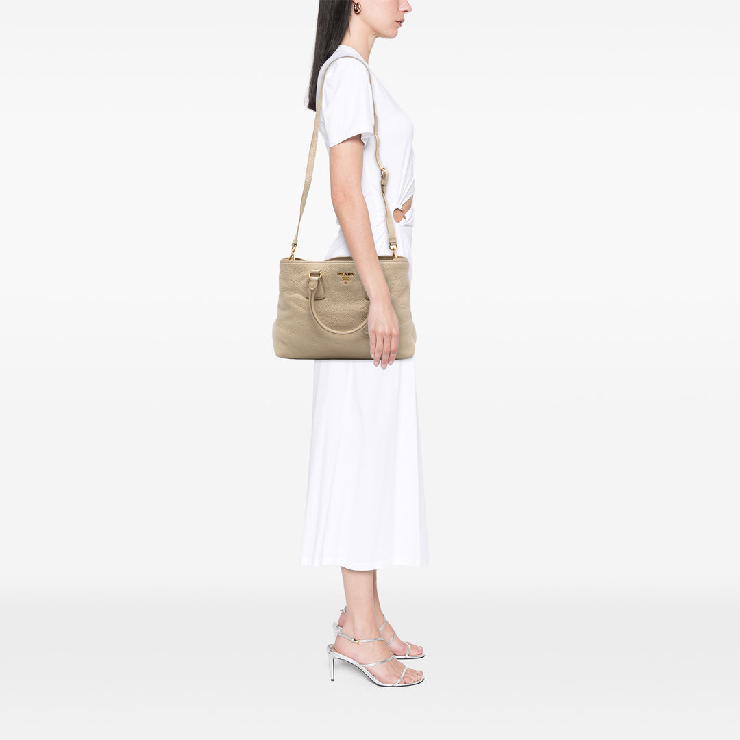 Prada Vitello Daino Open Convertible Cabas