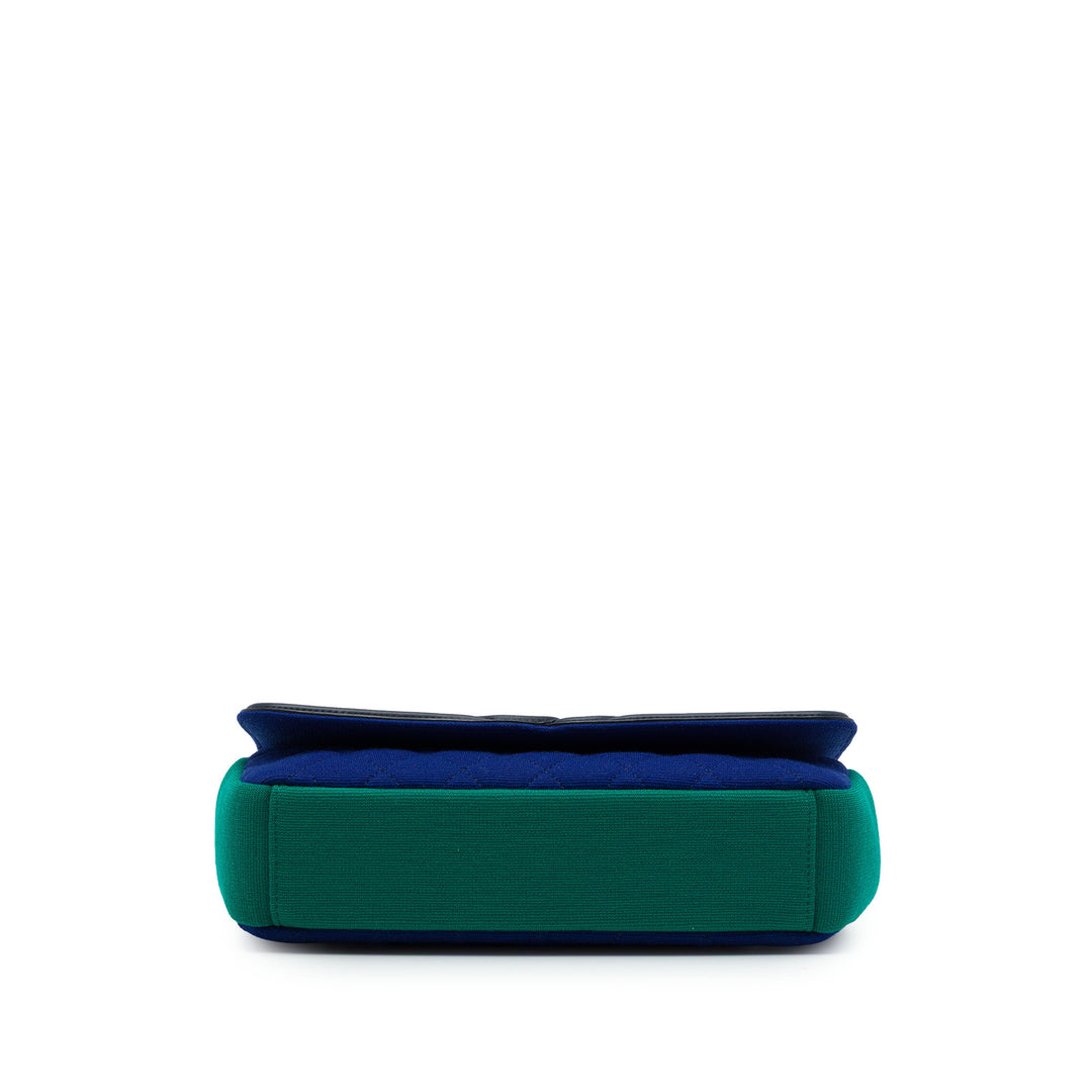 Tricolore Jersey CC Filigree à rabat Moyen Bleu