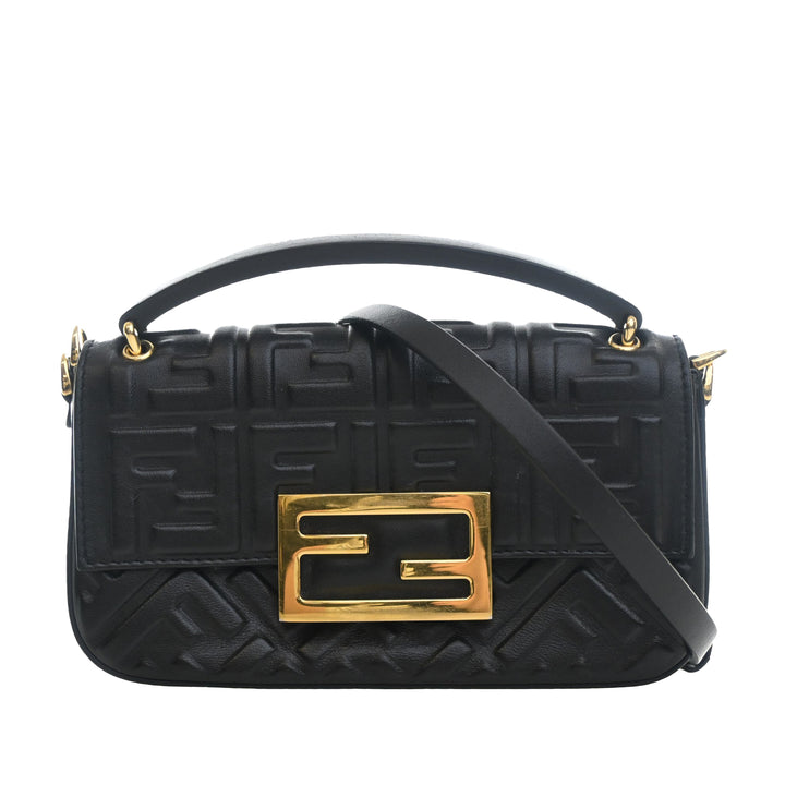 Fendi Zucca embossé Cuir Baguette Phone Pochette Sac