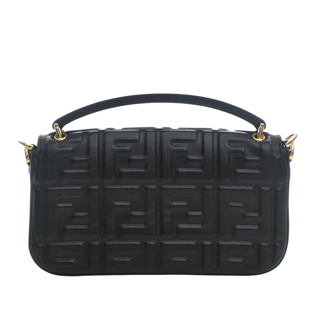 Fendi Zucca embossé Cuir Baguette Phone Pochette Sac