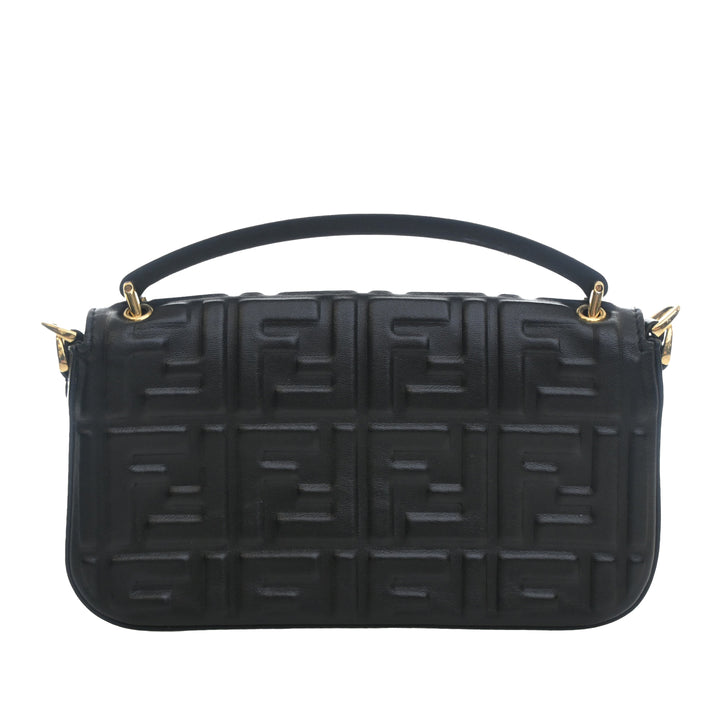 Fendi Zucca embossé Cuir Baguette Phone Pochette Sac