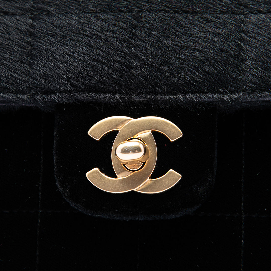 Chanel Chocolate Bar Pony Hair East West à rabat