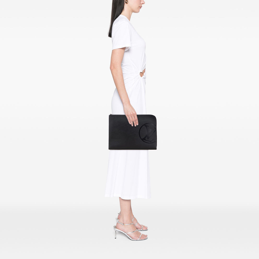 Louis Vuitton Epi Initials Circle Pochette Jour GM Noir