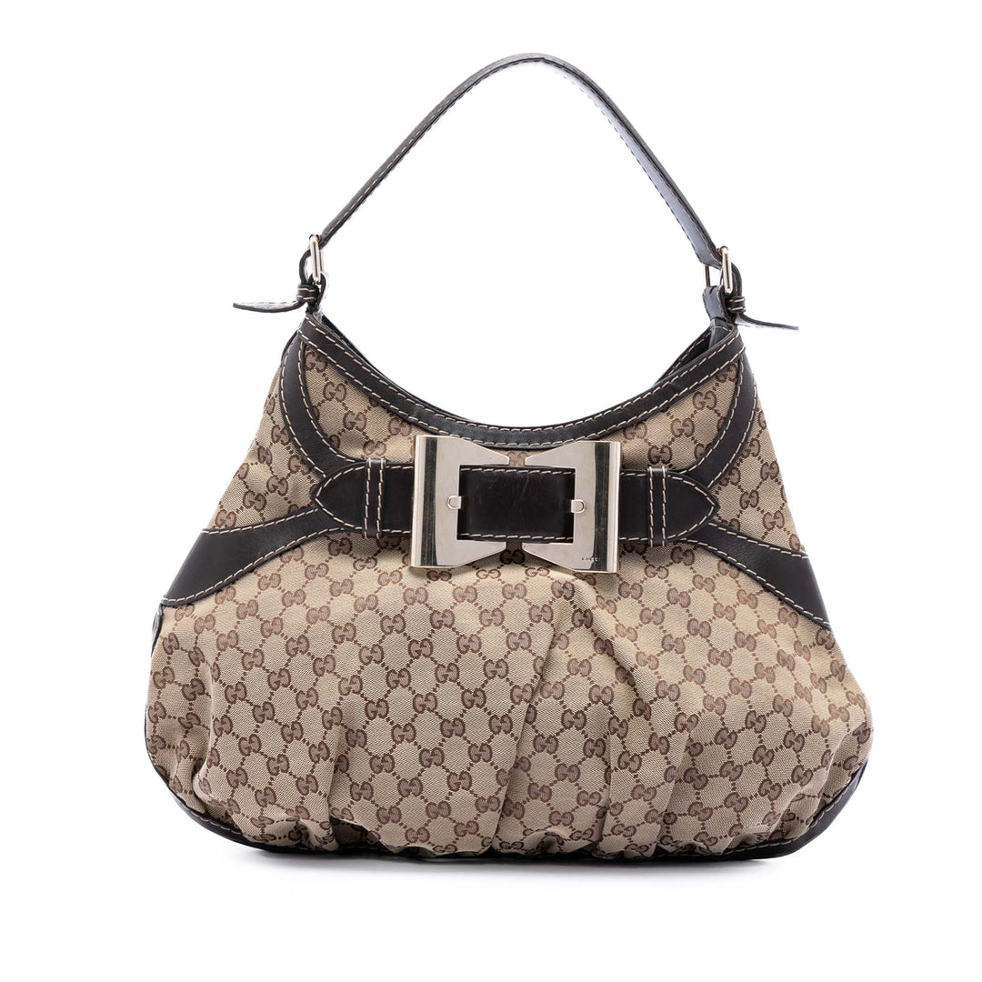 Gucci Sac porté épaule GG Dialux Queen Hobo Grand Beige – vue principale – GABY PARIS
