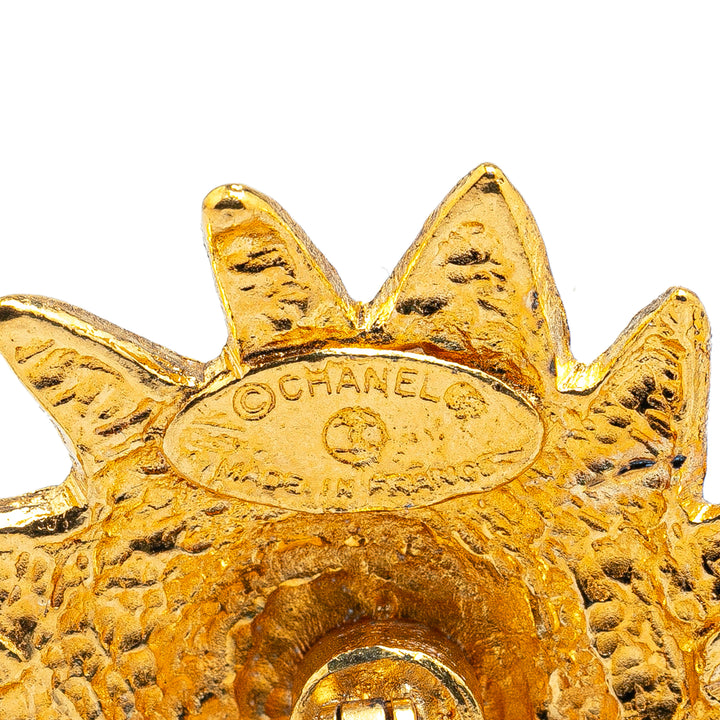 Gold Plated Lion Head Cufflinks Gold - Gaby Paris