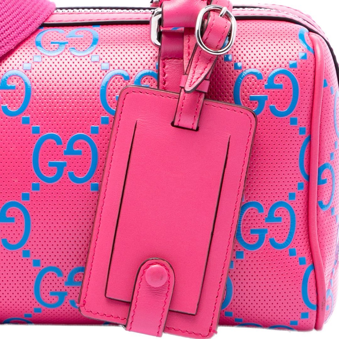 GG perforé Duffle Sac Mini Rose