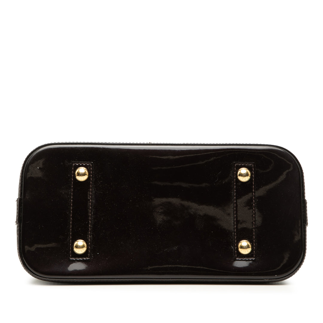 Alma PM Cuir verni Monogram Violet