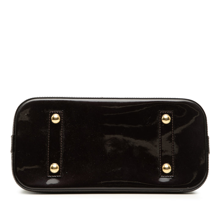 Alma PM Cuir verni Monogram Violet