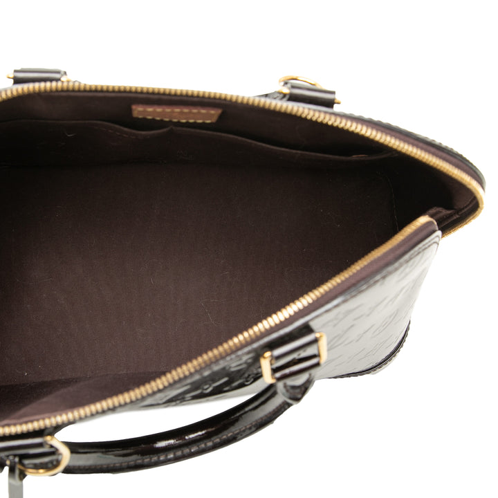 Alma PM Cuir verni Monogram Violet