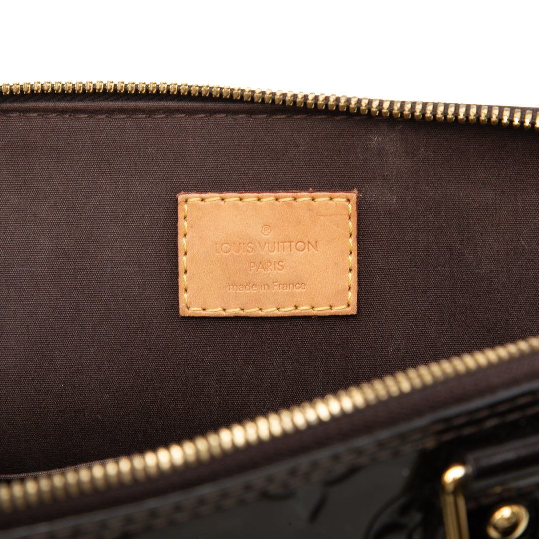Alma PM Cuir verni Monogram Violet