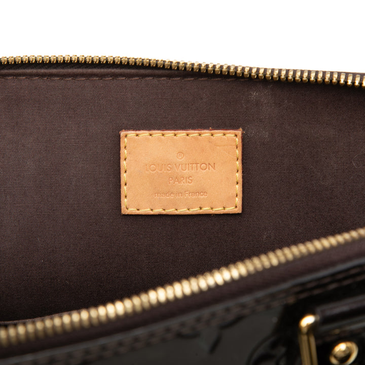 Alma PM Cuir verni Monogram Violet
