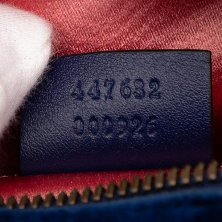 Gucci Small GG Marmont Matelasse Velours Sac porté croisé