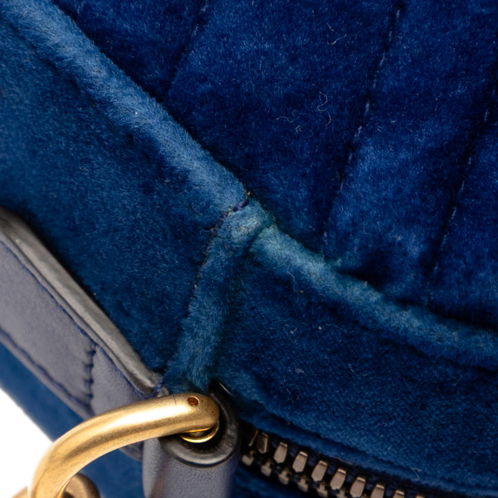 Gucci Small GG Marmont Matelasse Velours Sac porté croisé