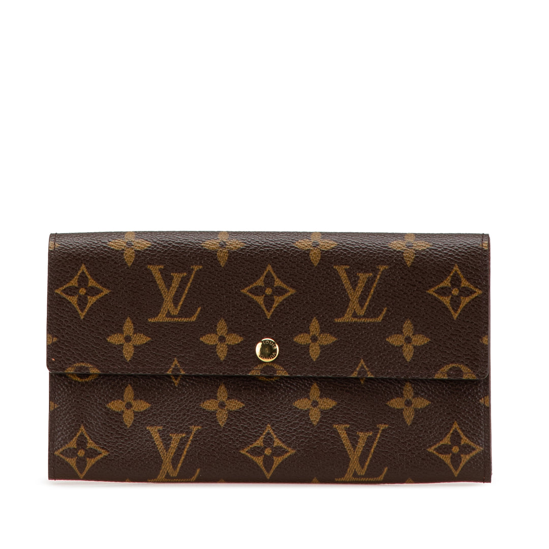 Monogram Sarah Long Wallet Brown - Gaby Paris