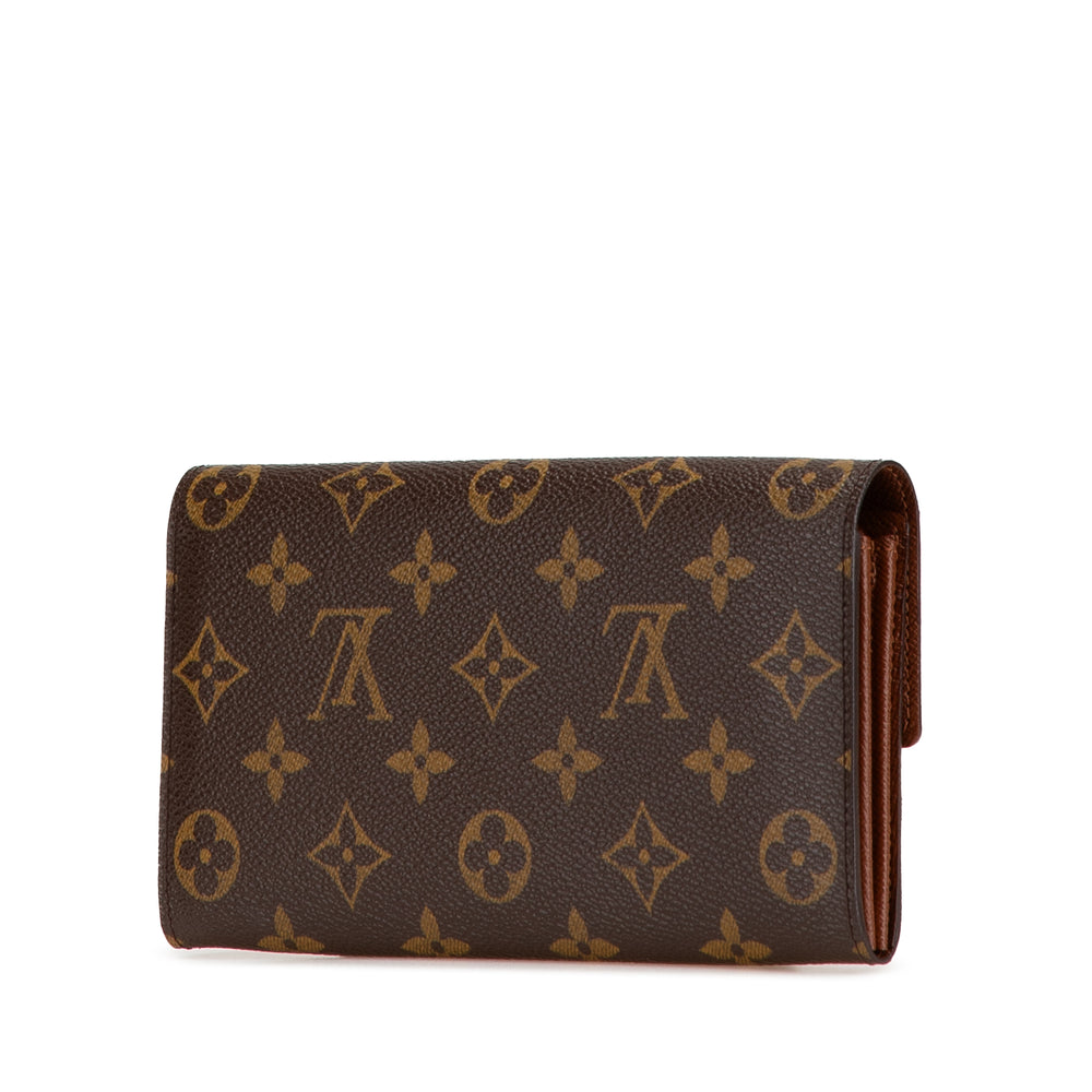 Monogram Sarah Long Wallet Brown - Gaby Paris