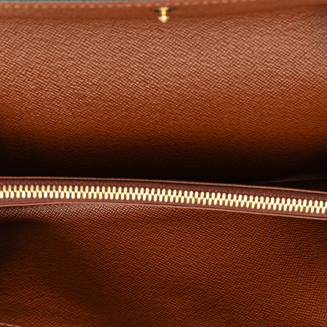 Monogram Sarah Long Wallet Brown - Gaby Paris