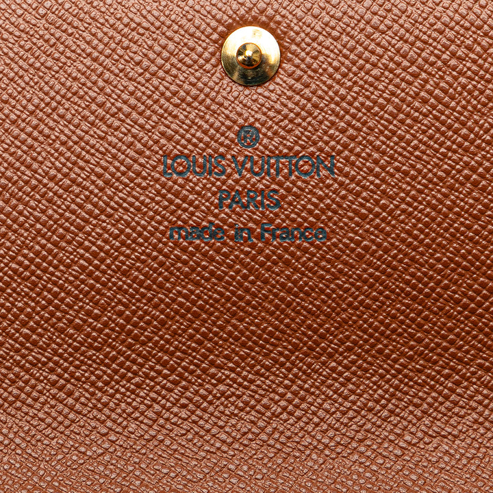 Monogram Sarah Long Wallet Brown - Gaby Paris