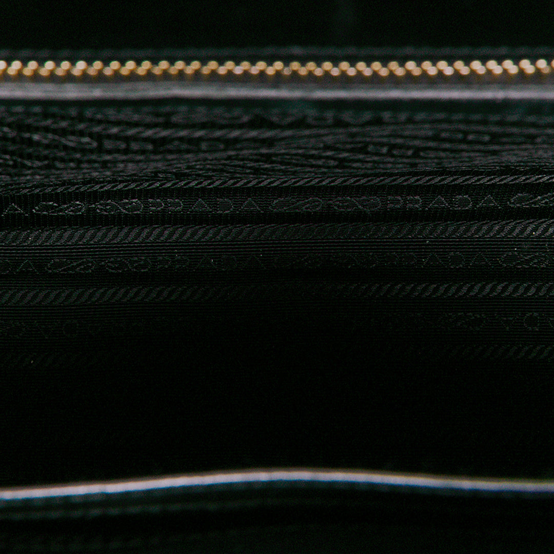 Prada Sac à main Souple Veau Symbole Petit Noir – vue 4 – GABY PARIS