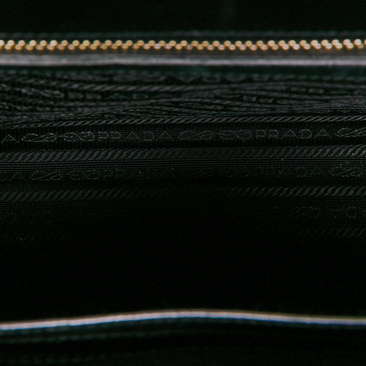 Prada Sac à main Souple Veau Symbole Petit Noir – vue 4 – GABY PARIS
