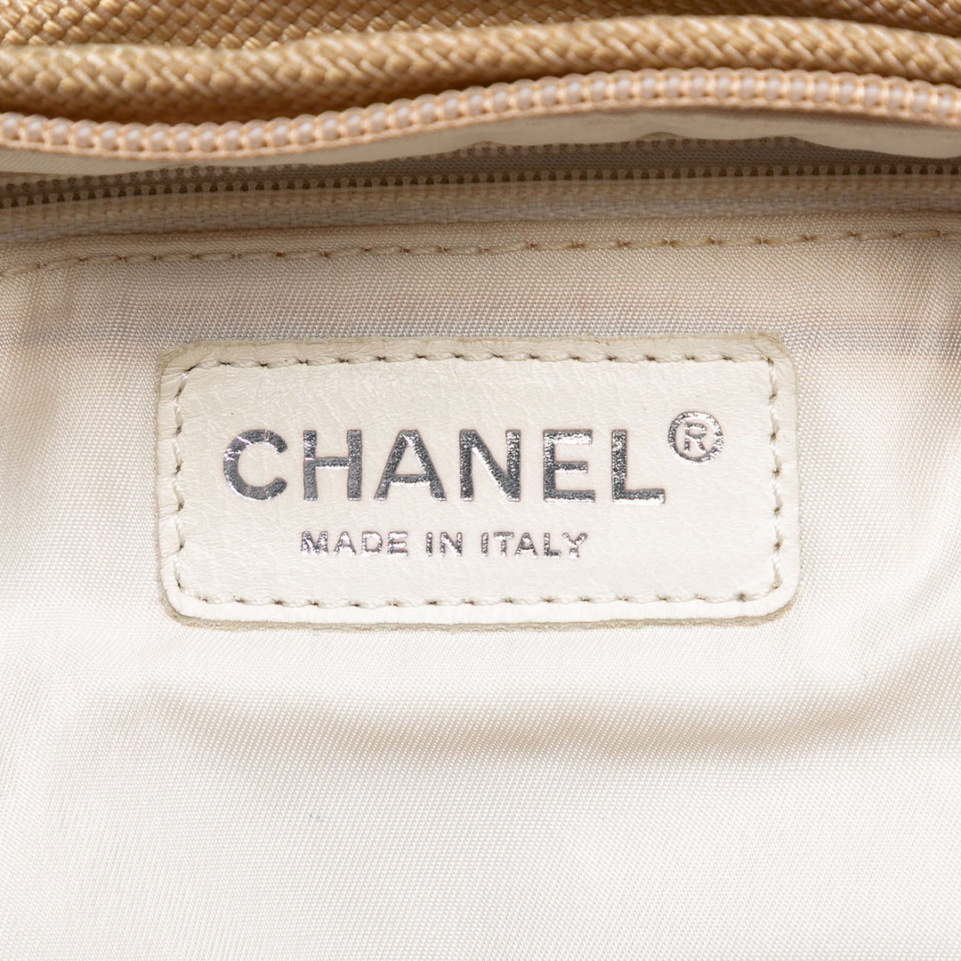 Chanel Paris Biarritz Matelassé Coated Toile Sac à main