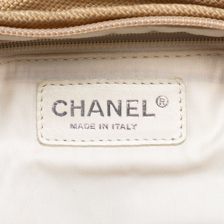 Chanel Paris Biarritz Matelassé Coated Toile Sac à main