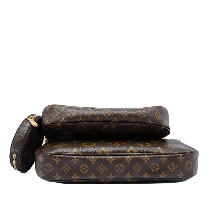 Louis Vuitton Multi Pochette Accessoires Monogram Marron – vue 3 – GABY PARIS