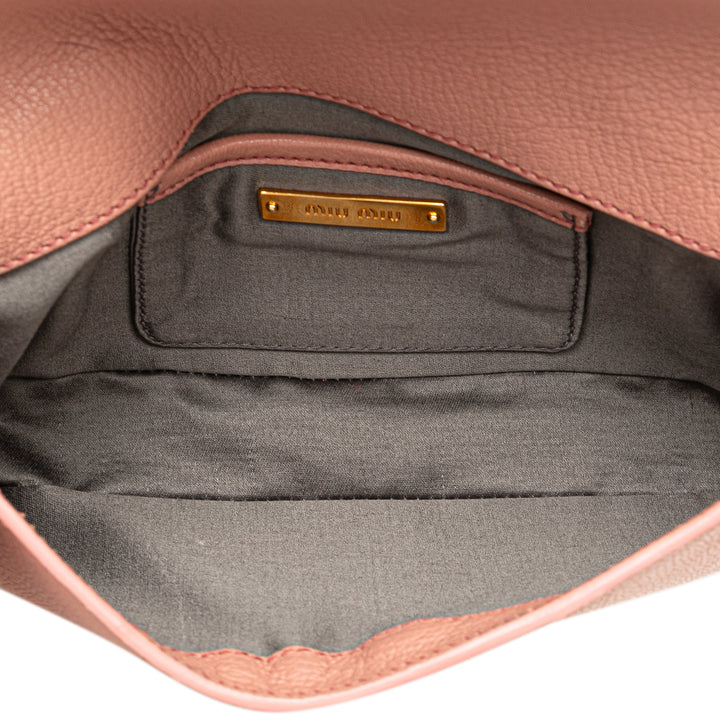 Goatskin Madras Crystal Studded Clutch Pink - Gaby Paris