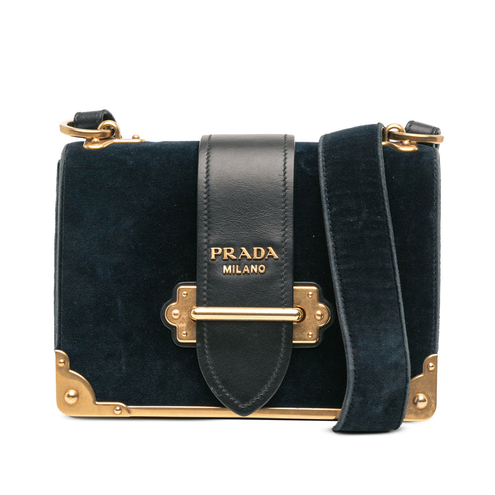 Velvet Cahier Crossbody Blue - Gaby Paris