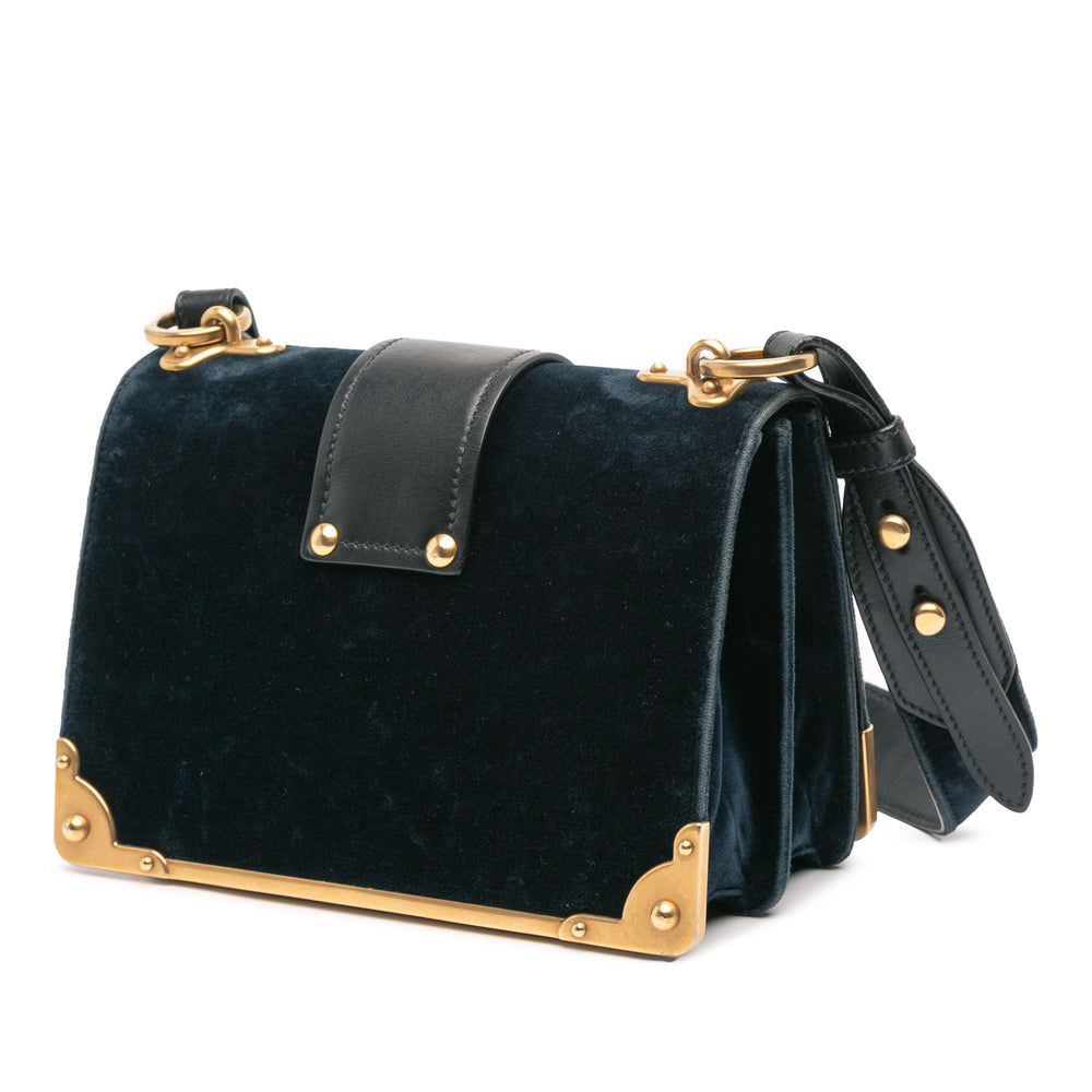 Velvet Cahier Crossbody Blue - Gaby Paris