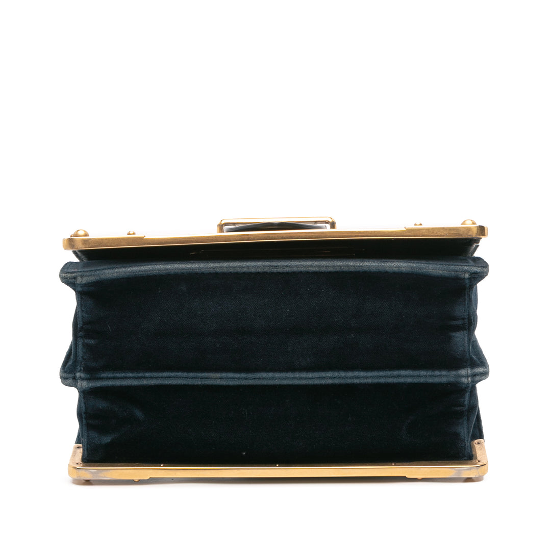 Velvet Cahier Crossbody Blue - Gaby Paris