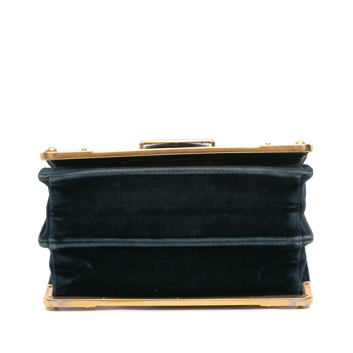 Velvet Cahier Crossbody Blue - Gaby Paris