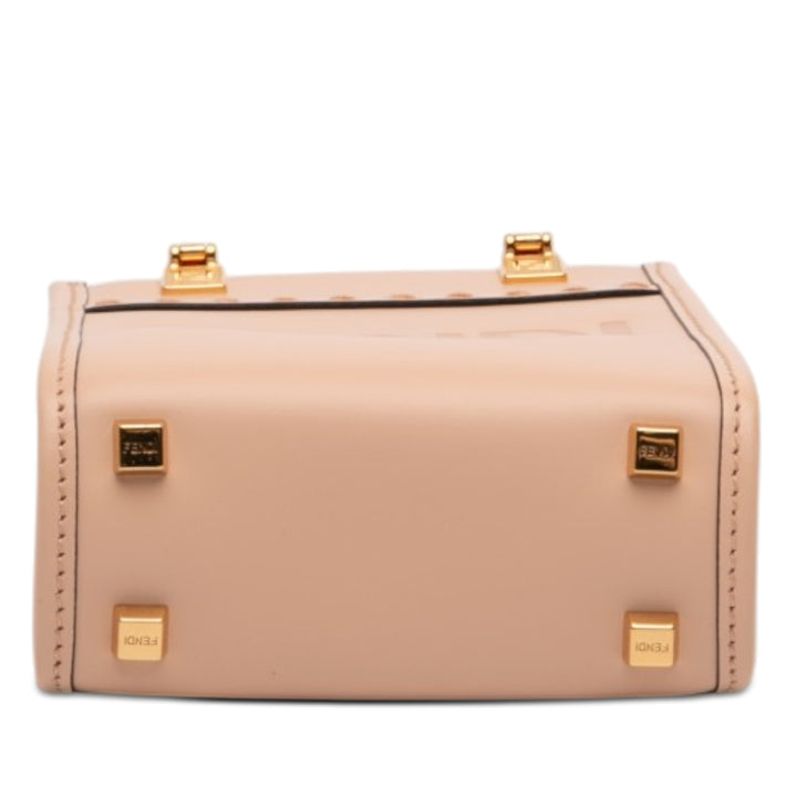 Fendi Mini Cuir Sunshine Shopper Cabas