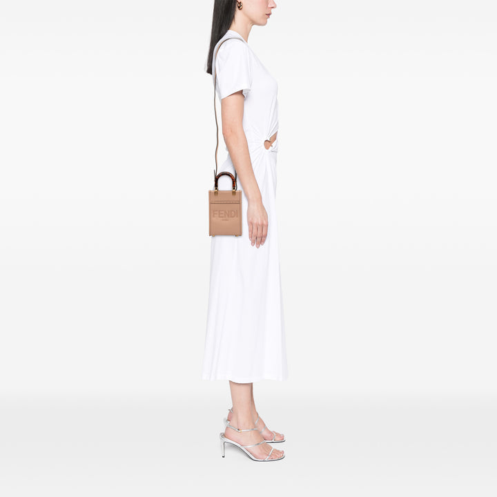 Fendi Mini Cuir Sunshine Shopper Cabas