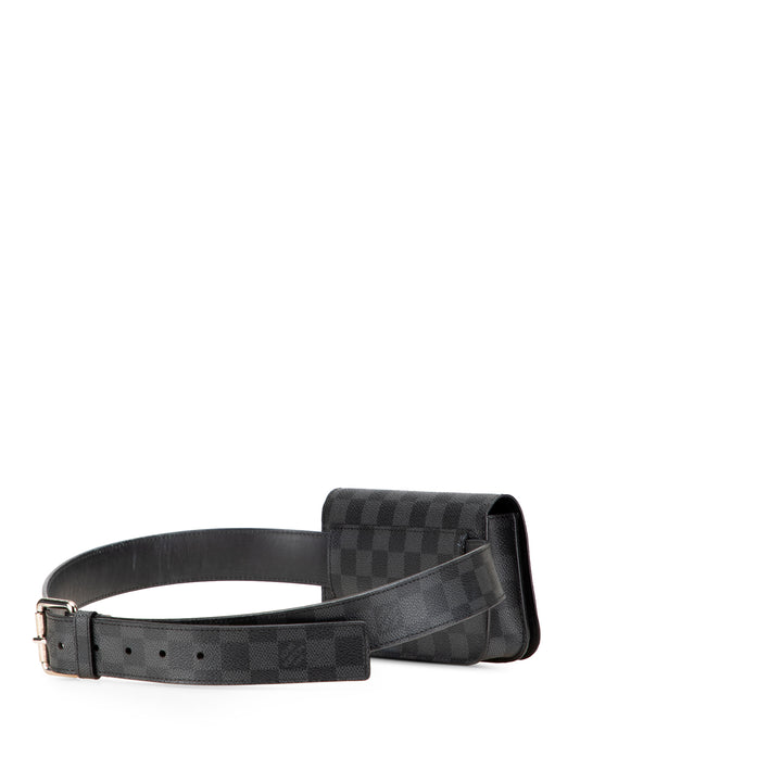 Louis Vuitton Damier Graphite Pochette Homme Ceinture Noir