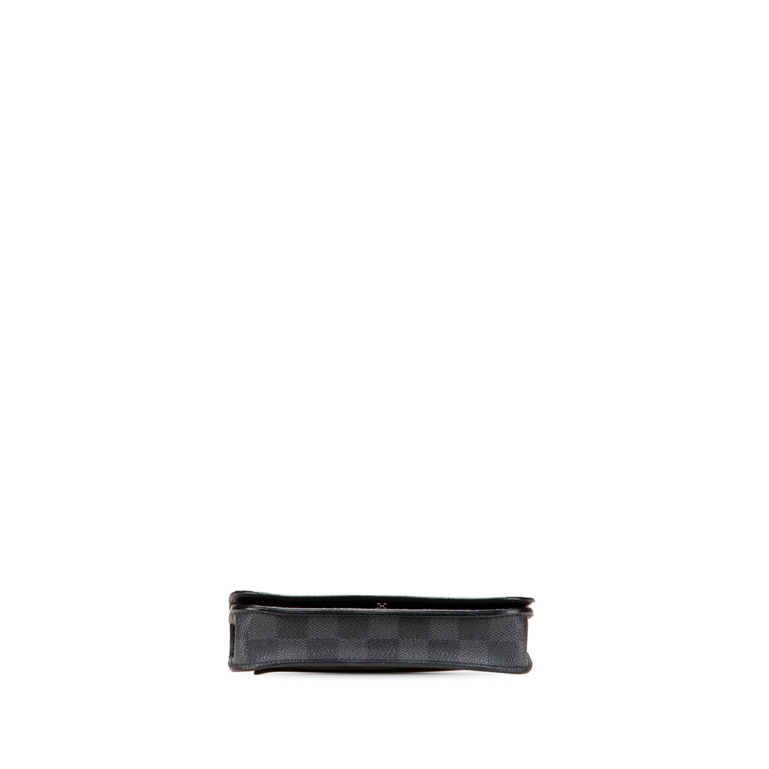 Louis Vuitton Damier Graphite Pochette Homme Ceinture Noir