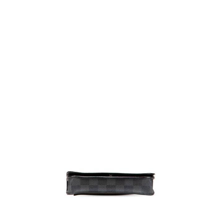 Louis Vuitton Damier Graphite Pochette Homme Ceinture Noir