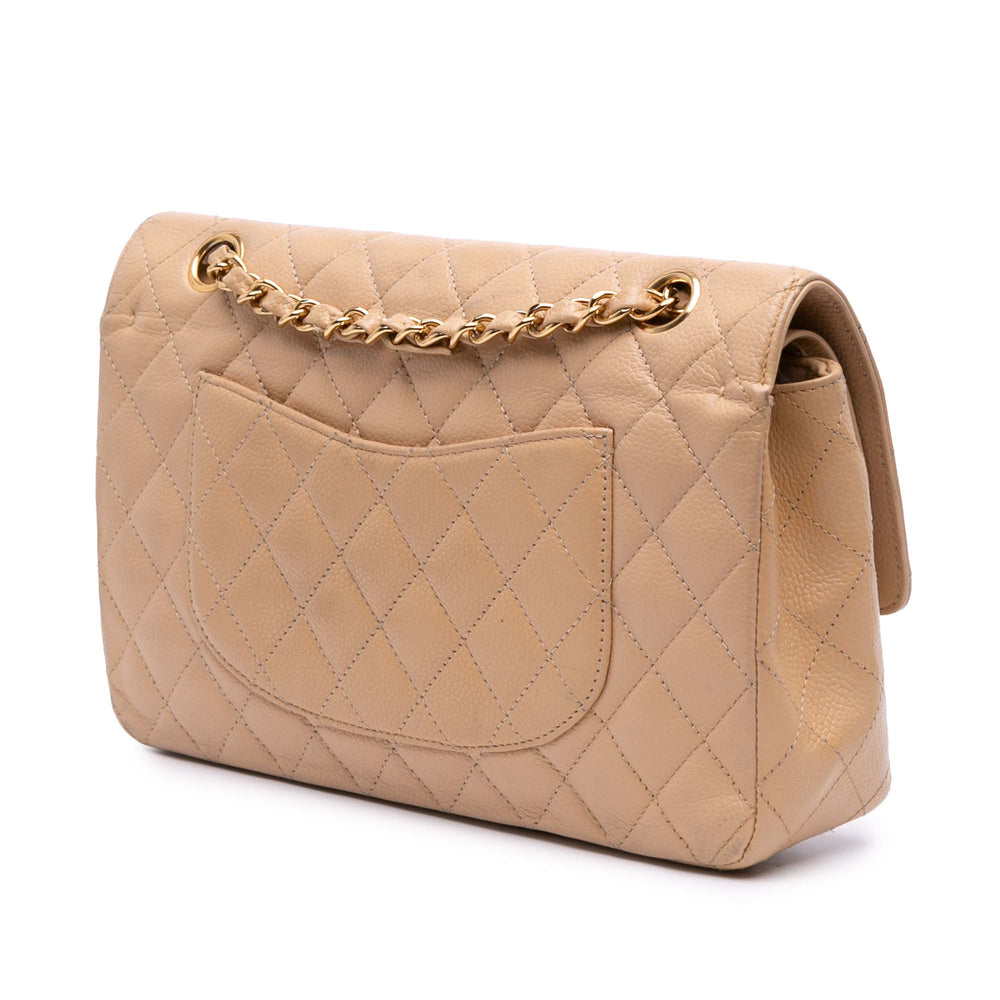 Medium Classic Caviar Double Flap Brown - Gaby Paris