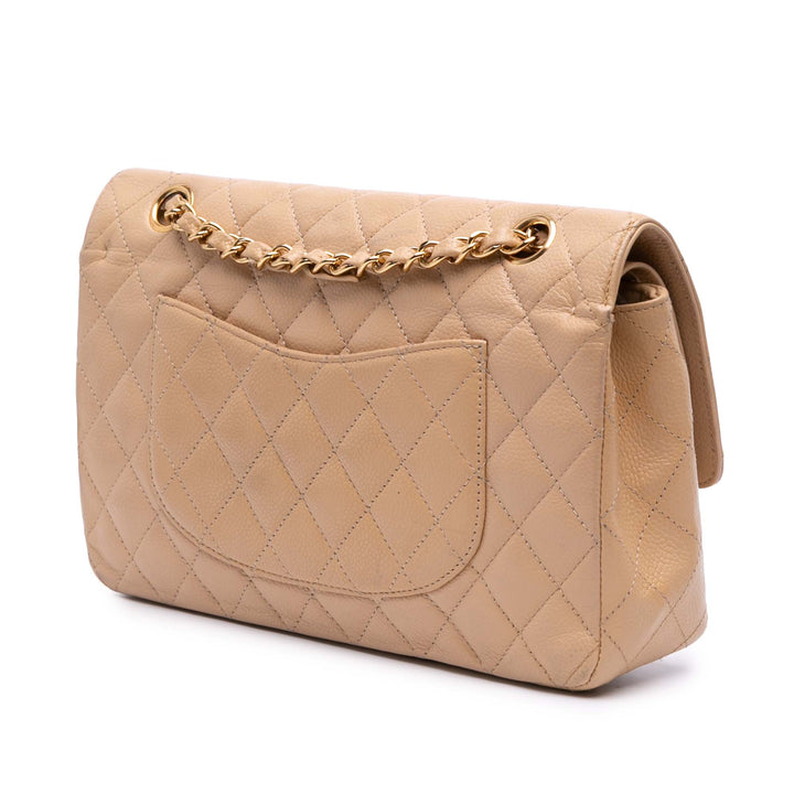 Medium Classic Caviar Double Flap Brown - Gaby Paris