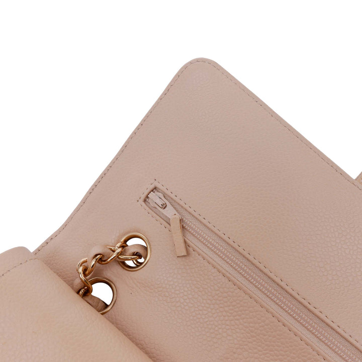 Medium Classic Caviar Double Flap Brown - Gaby Paris