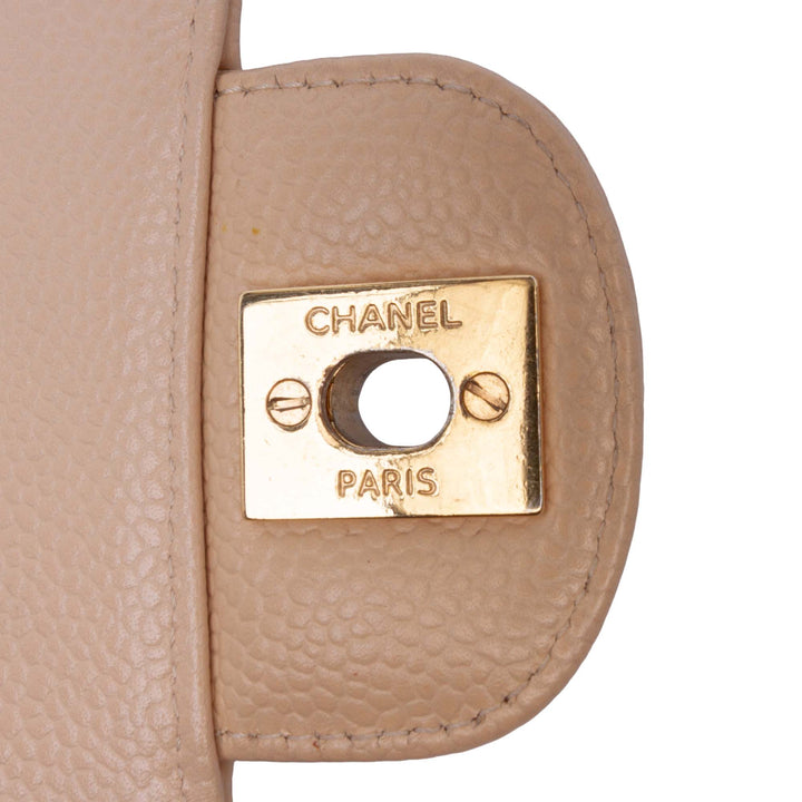 Medium Classic Caviar Double Flap Brown - Gaby Paris