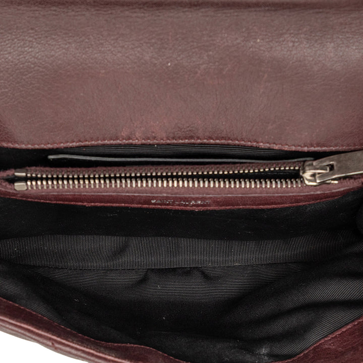 Saint Laurent Medium Matelassé Chevron Sheepskin College Sac