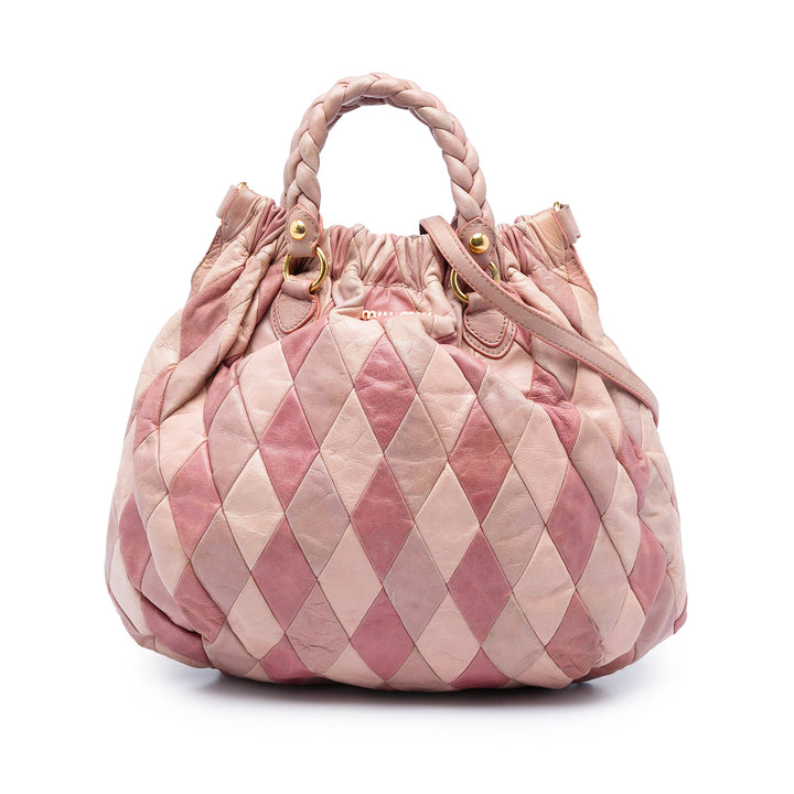 Miu Miu Harlequin Sac Cuir nappa