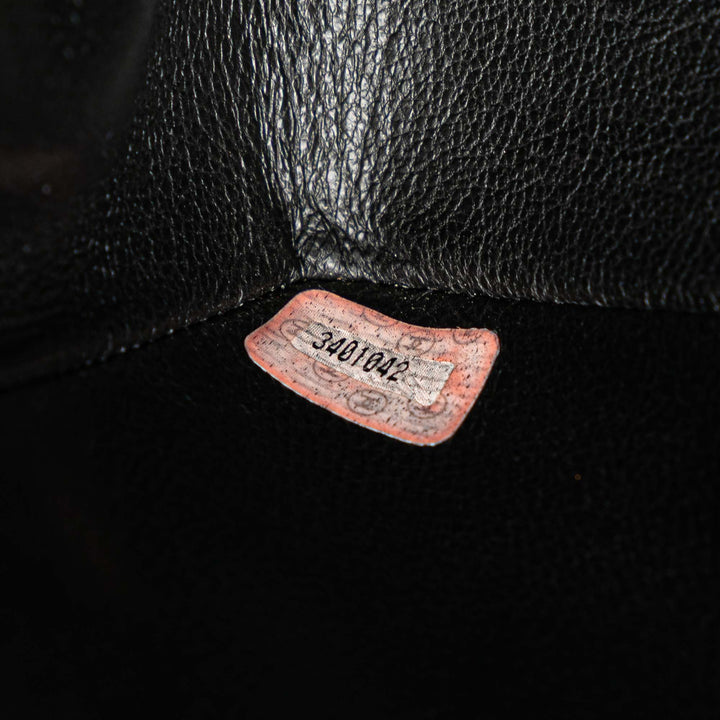 Medium Classic Patent Double Flap Black - Gaby Paris