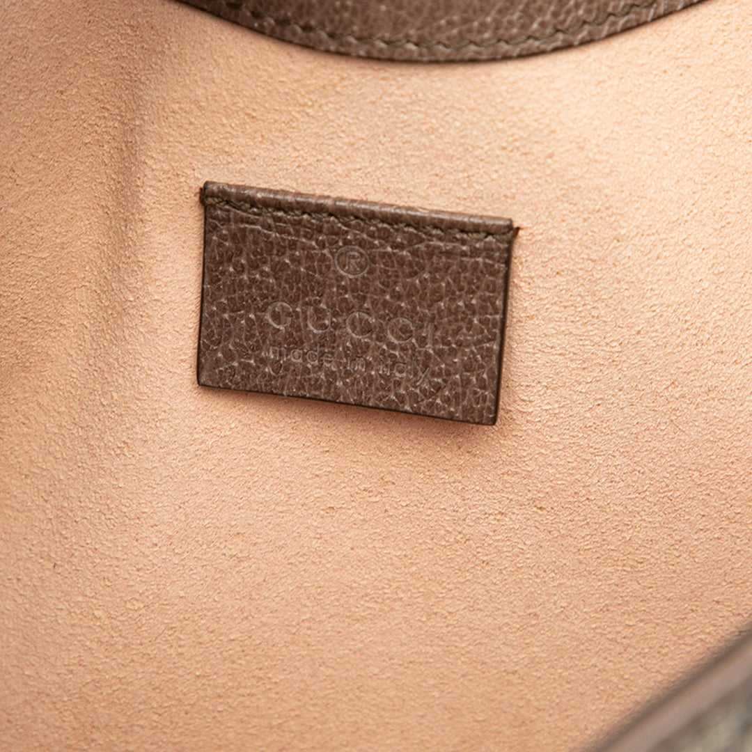 Gucci GG Supreme Web Ophidia à rabat Pochette