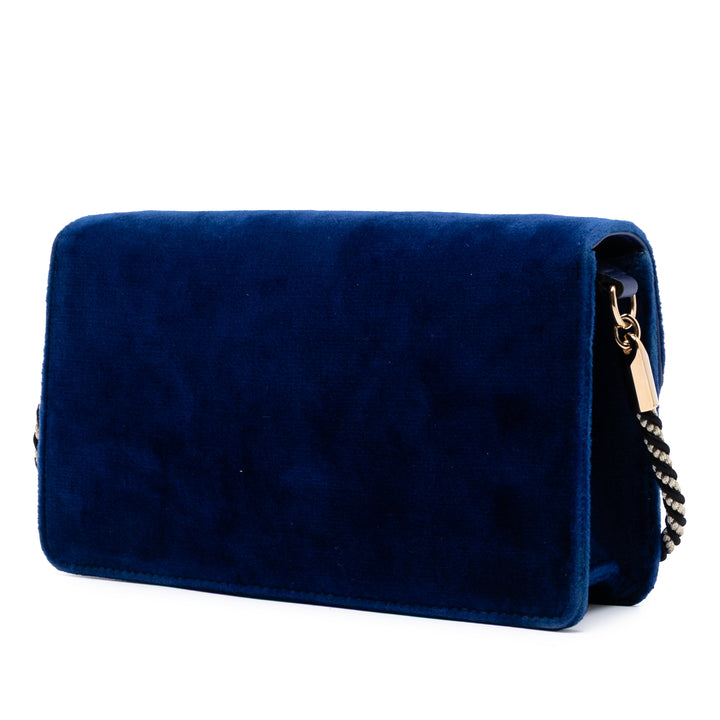 Gucci Cristal G Velours Broadway Sac porté croisé